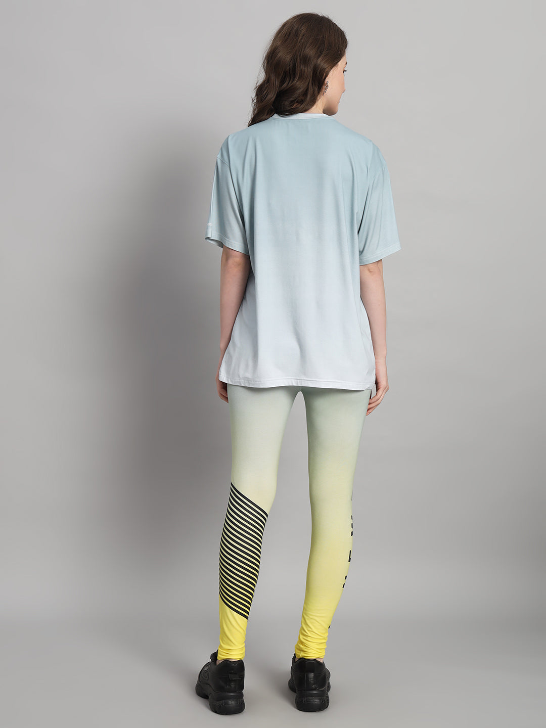 Slate Grey Ombre Print Leggings Set