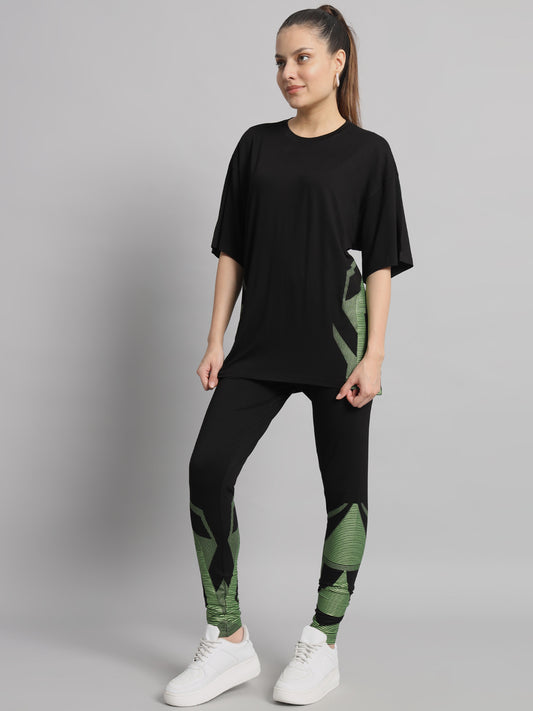 Black Goddess Sparkle Leggings Set