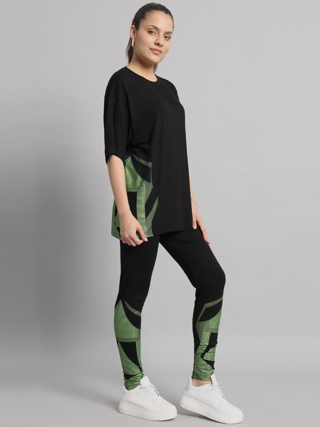 Black Goddess Sparkle Leggings Set