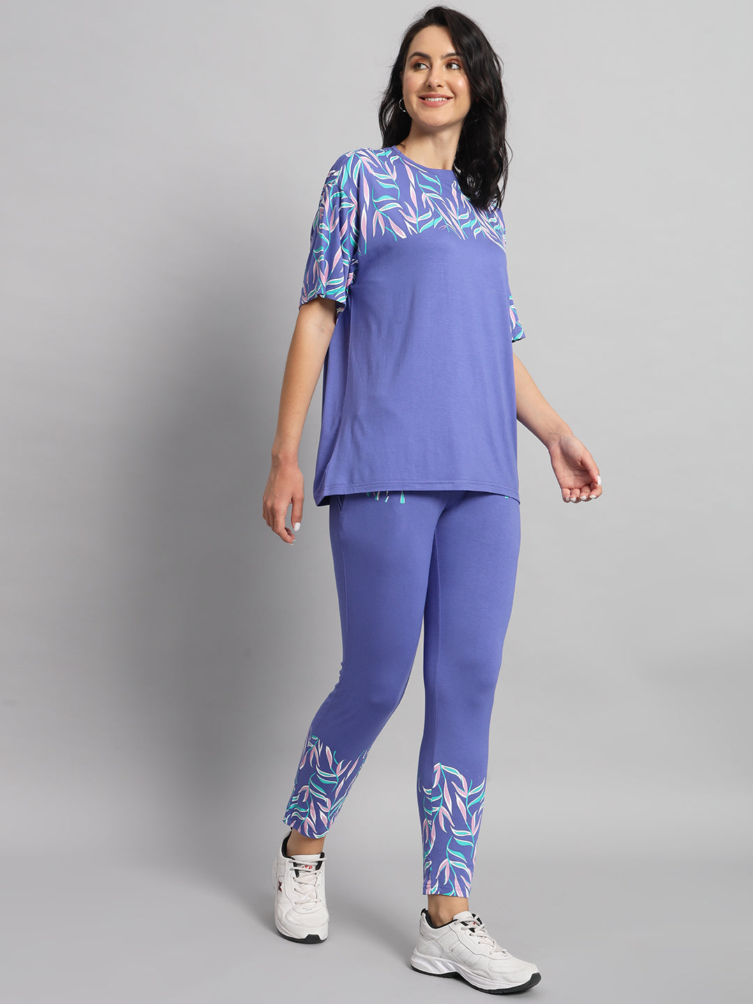 Lavender foliage print co-ord set