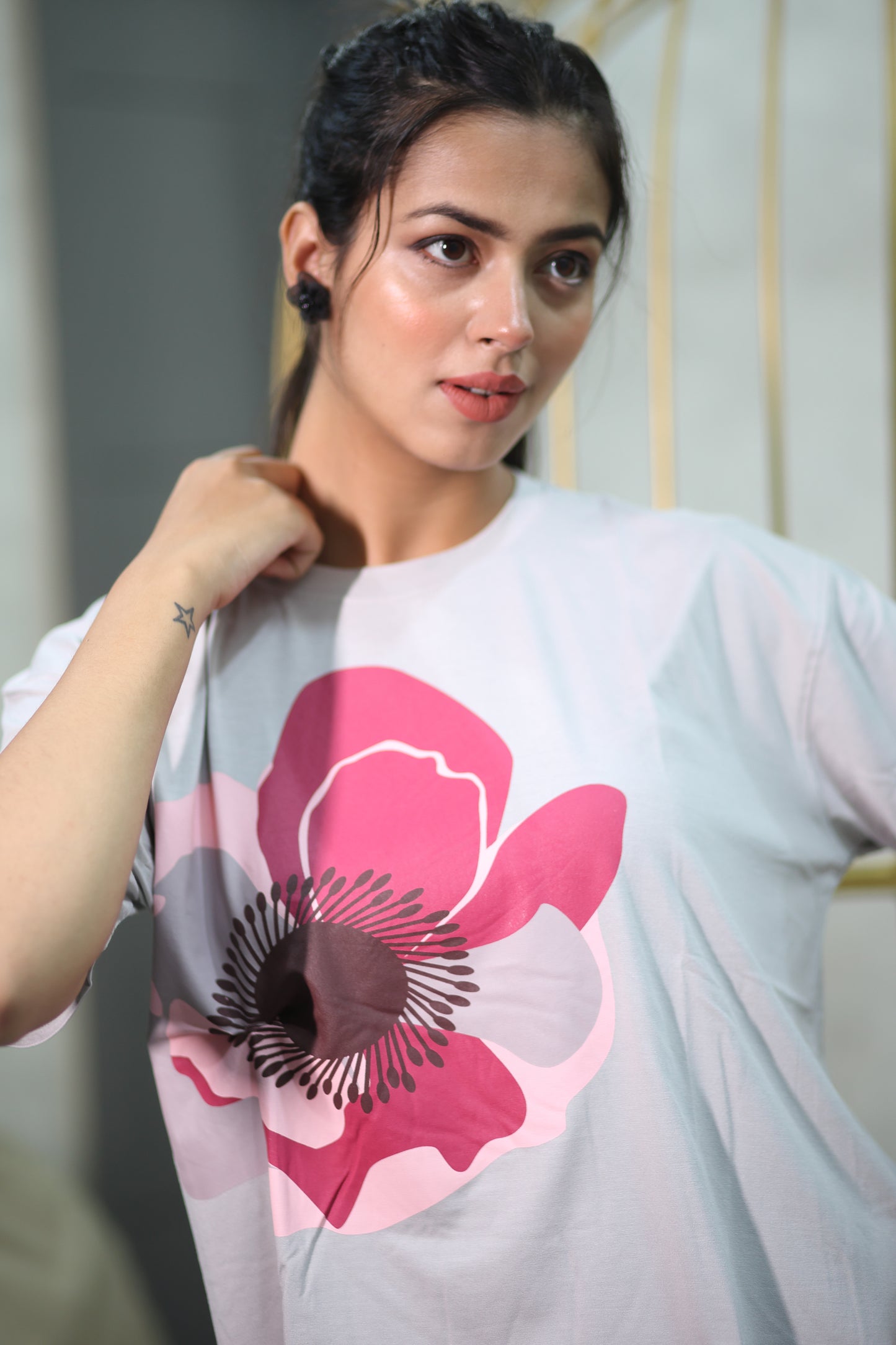 Cloud Grey Poppy Leggings Set